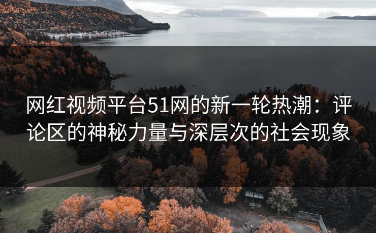 网红视频平台51网的新一轮热潮：评论区的神秘力量与深层次的社会现象